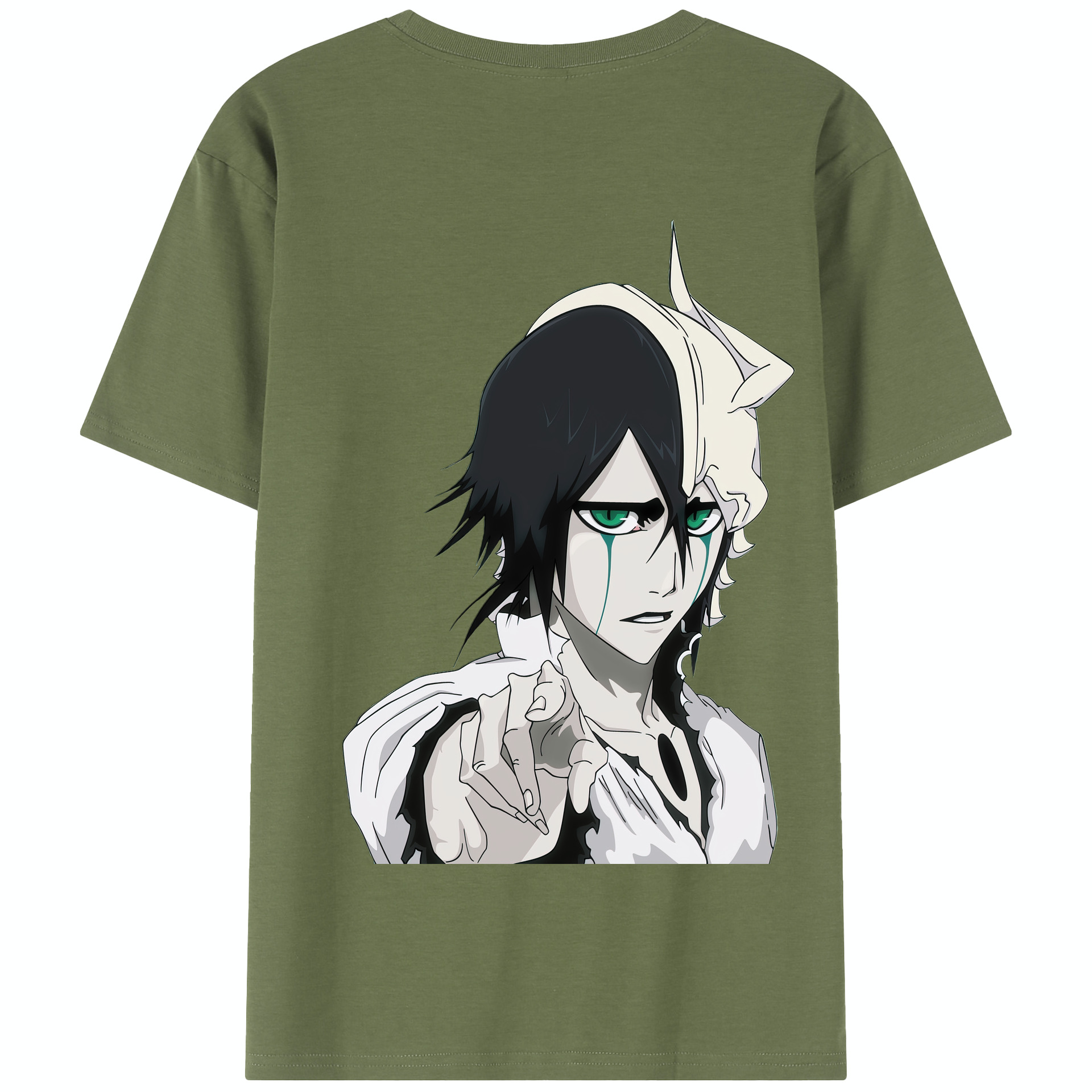 （画像用） ブリーチ ウルキオラ·シファー BLEACH Ulquiorra cifer 綿100％半袖Tシャツ（背面プリント）